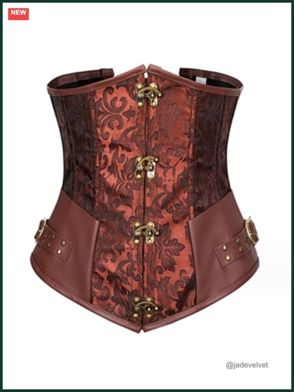 Underbust Corset Lace Up Bustier Waist Cincher Cosplay Renaissance
